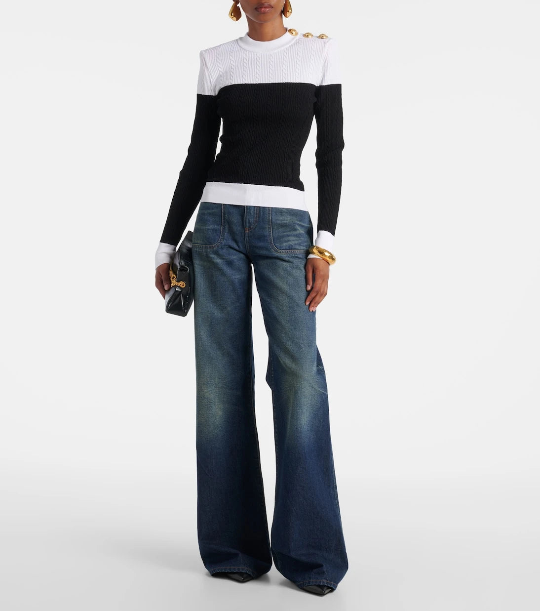 Balmain - Cable-knit sweater