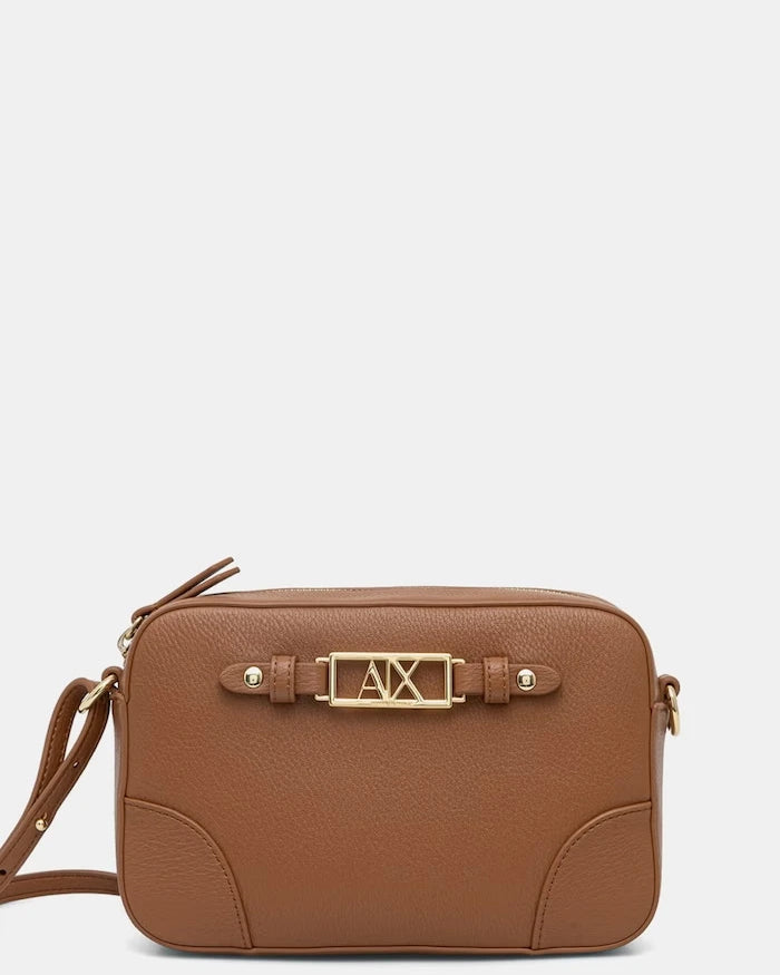 Armani Exchange kadın crossbody çanta, suni deriden