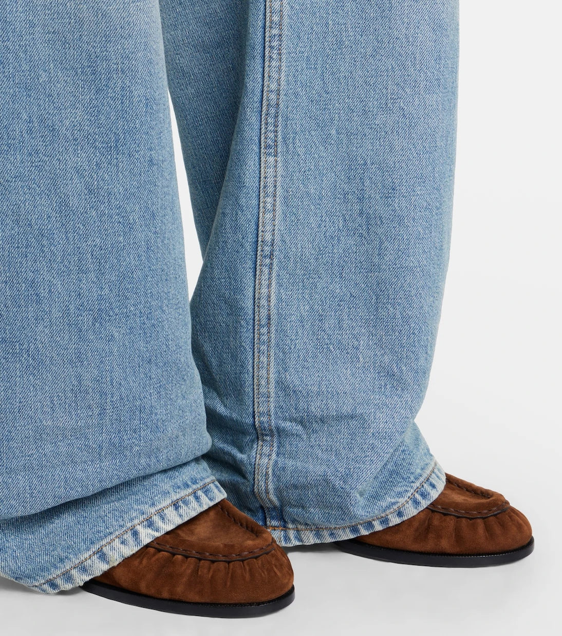 Saint Laurent - Le Loafer Cassandre suede mules