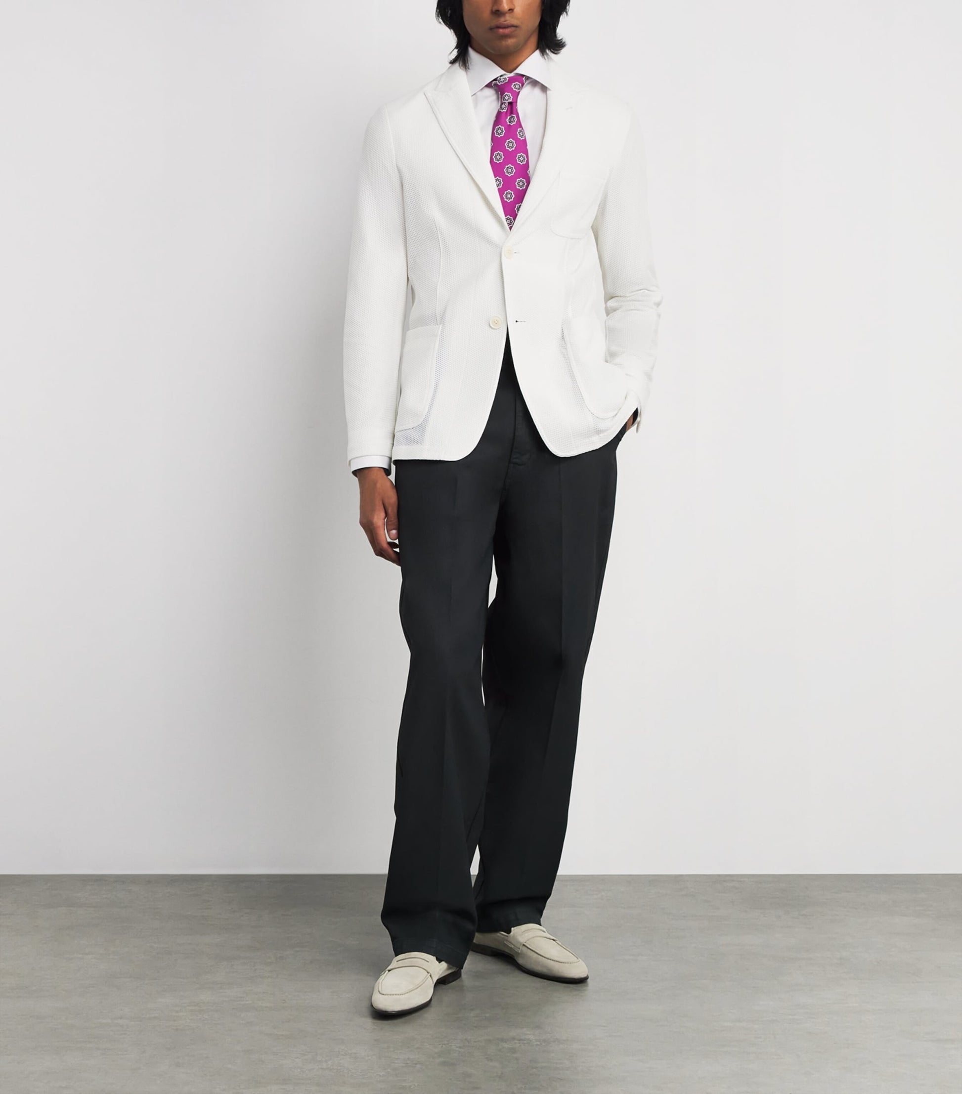 Isaia Suede Penny Loafers