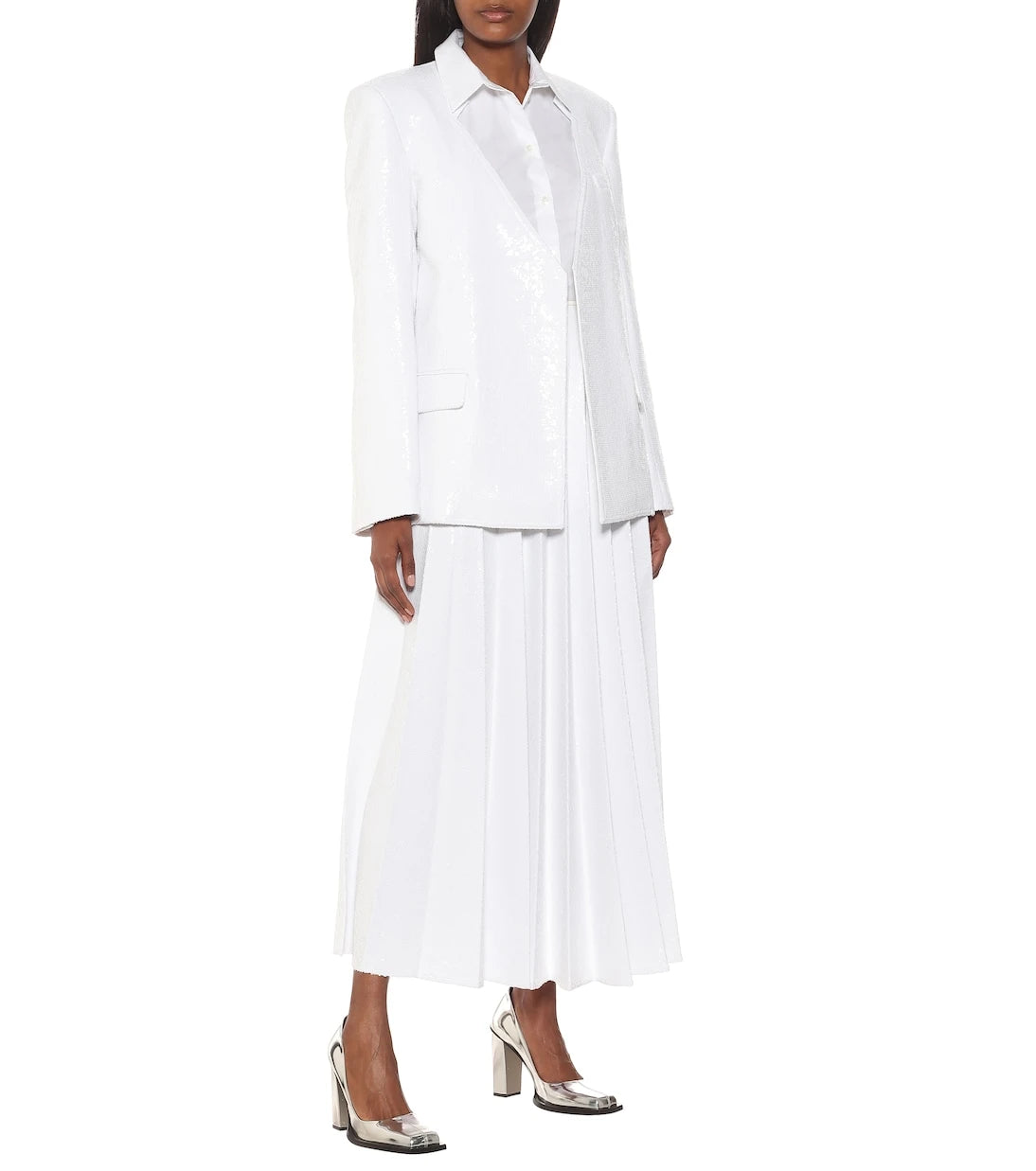 Peter Do - Sequined high-rise midi skirt