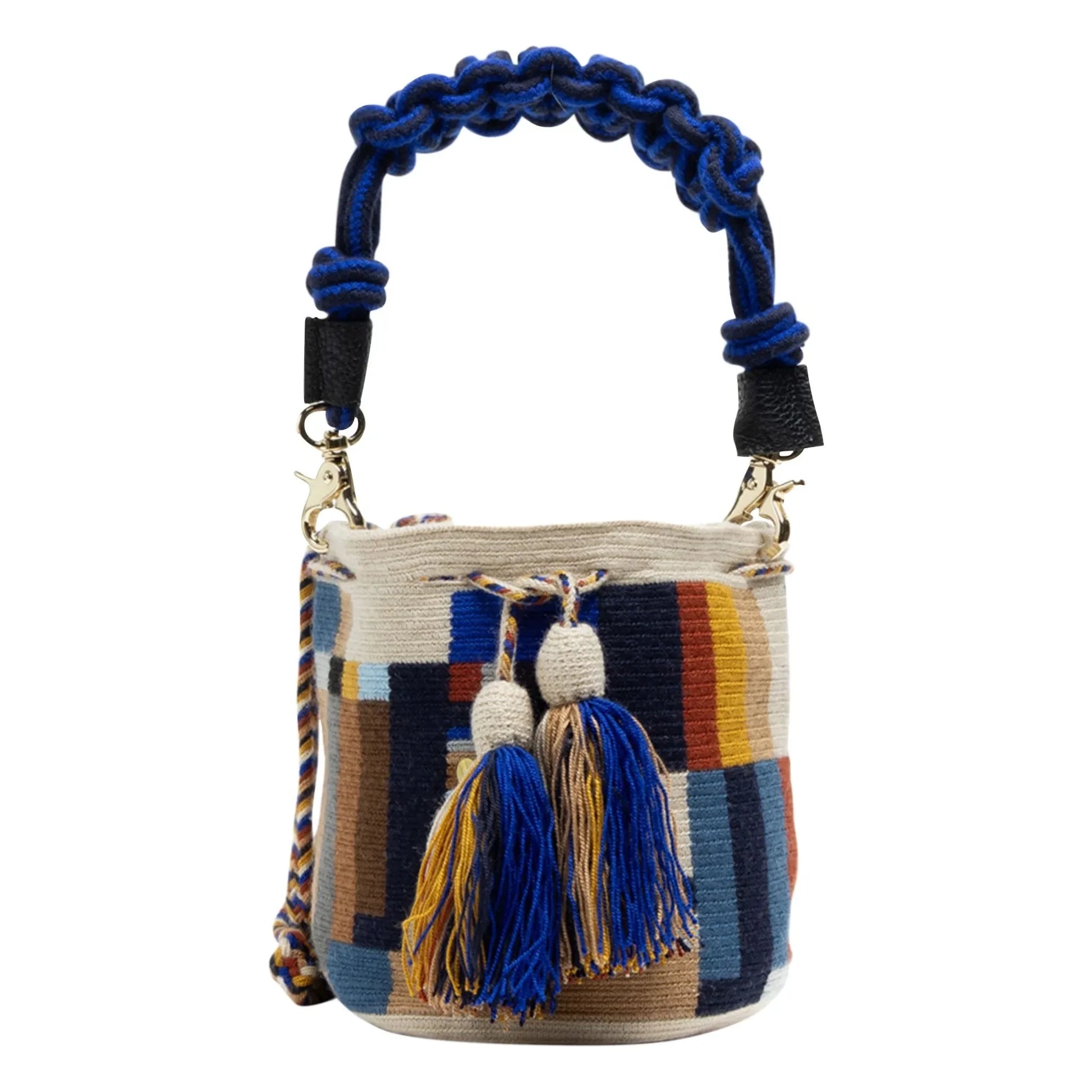 Guanabana - Crossbody Bag Macramé Medium Balance | Dark Blue