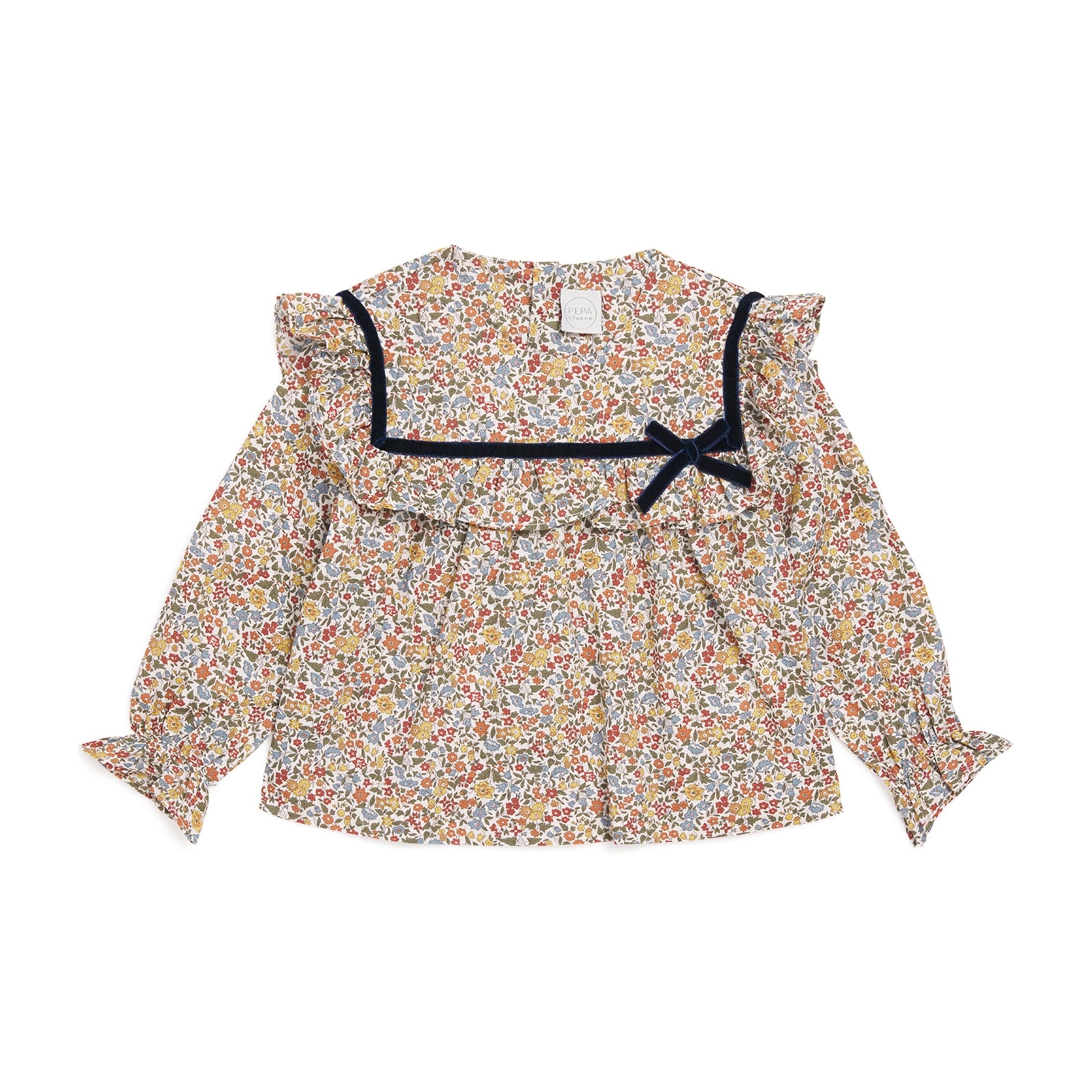 PEPA LONDON Cotton Liberty Print Marianne Blouse (18 Months-36 Months)