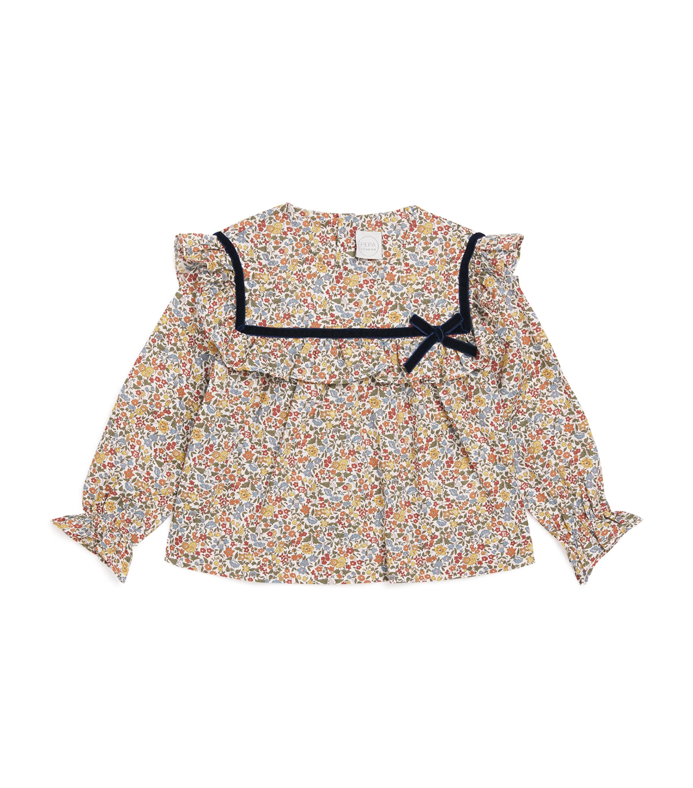 PEPA LONDON Cotton Liberty Print Marianne Blouse (18 Months-36 Months)