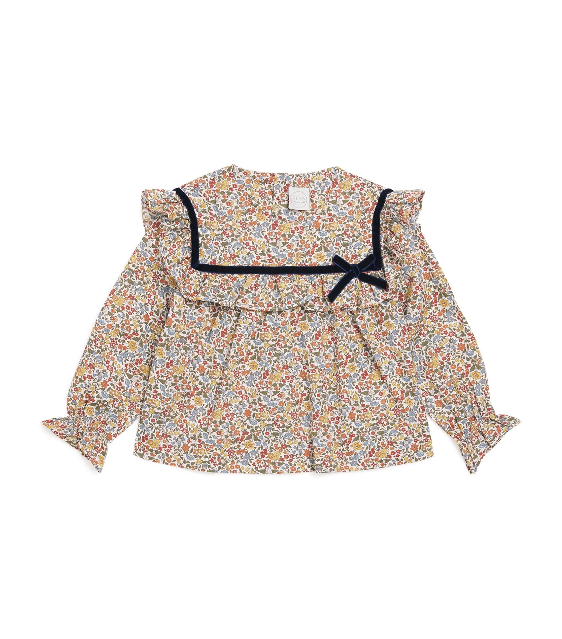 PEPA LONDON Cotton Liberty Print Marianne Blouse (18 Months-36 Months)