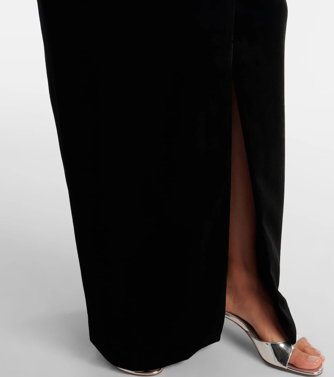 Alessandra Rich - Velvet and georgette gown