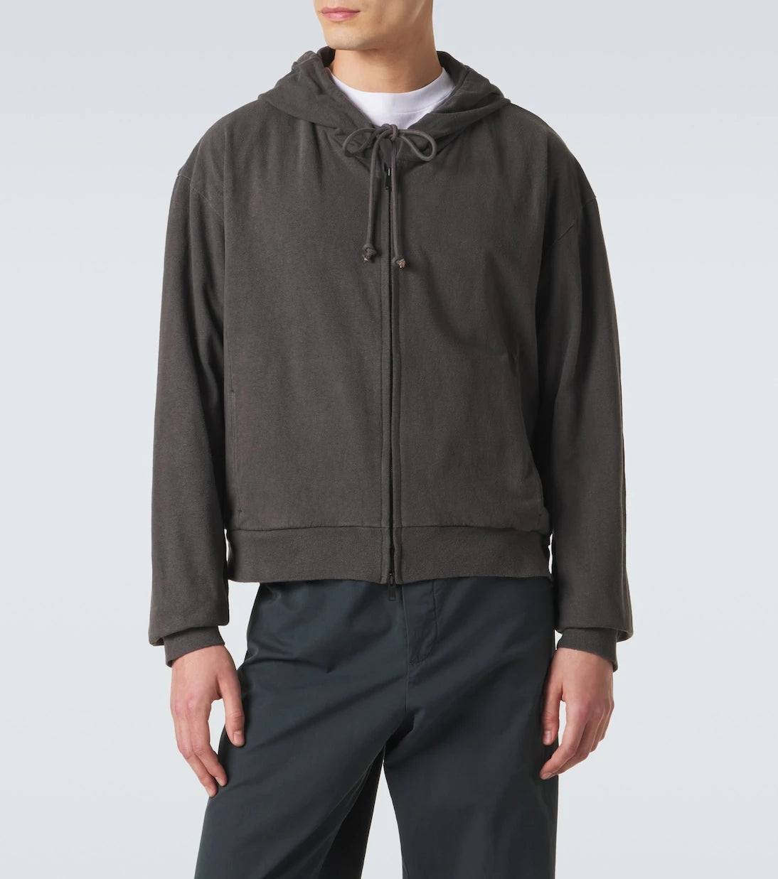 The Row - Mabon cotton jersey zip-up hoodie