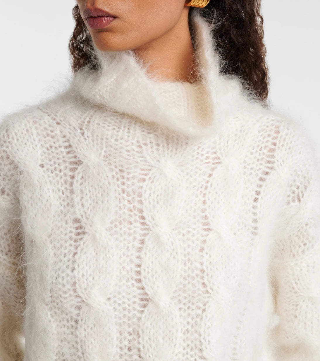 Joseph - Fortin cable-knit mohair-blend sweater
