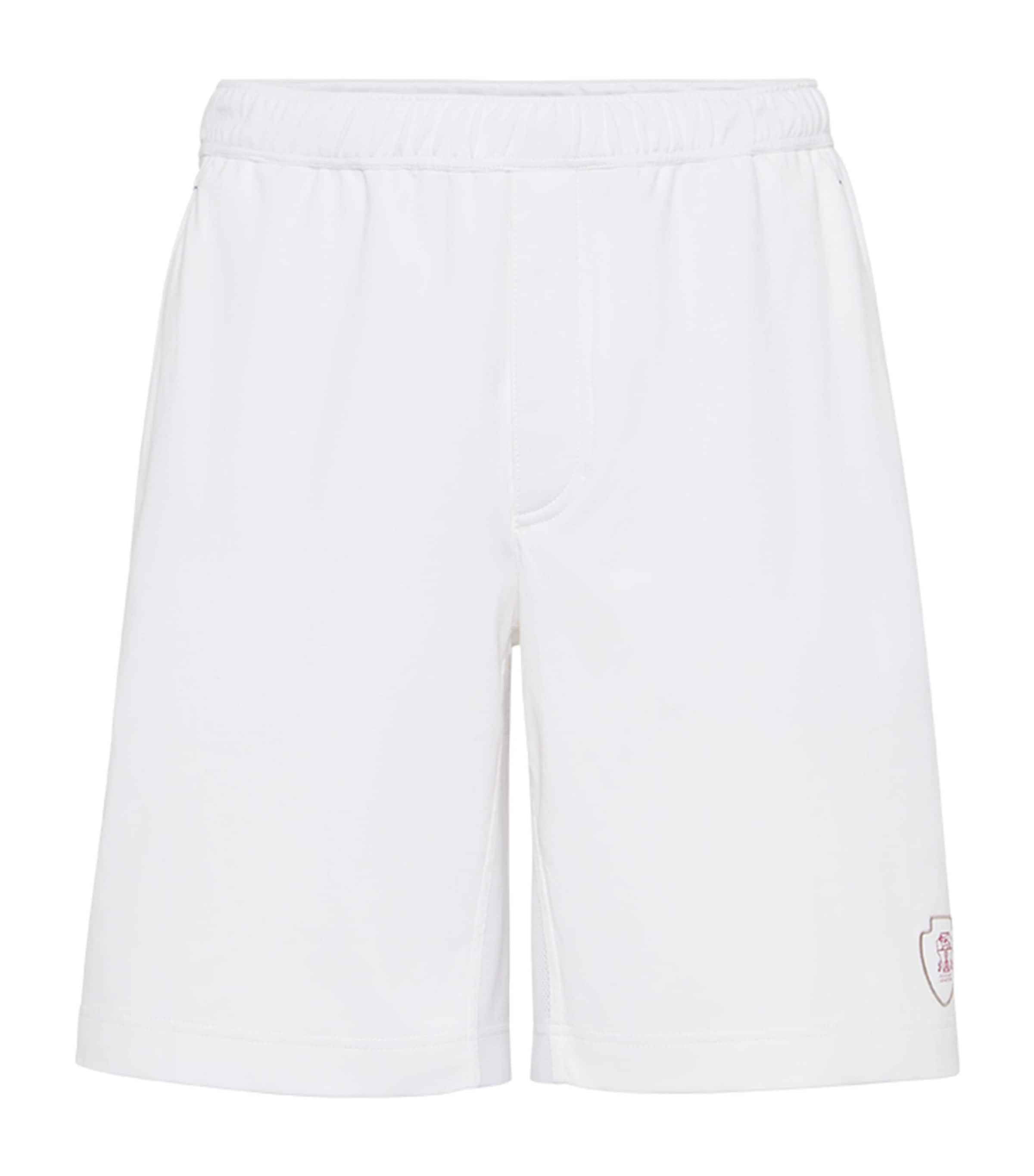 Brunello Cucinelli Cotton Logo Bermuda Shorts