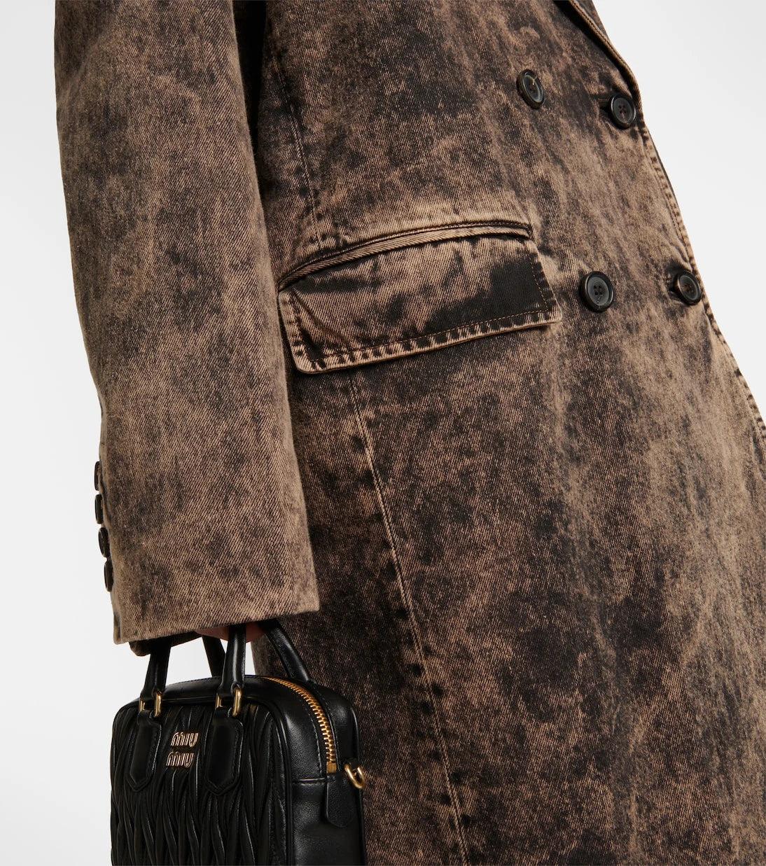 Miu Miu - Bleached denim coat