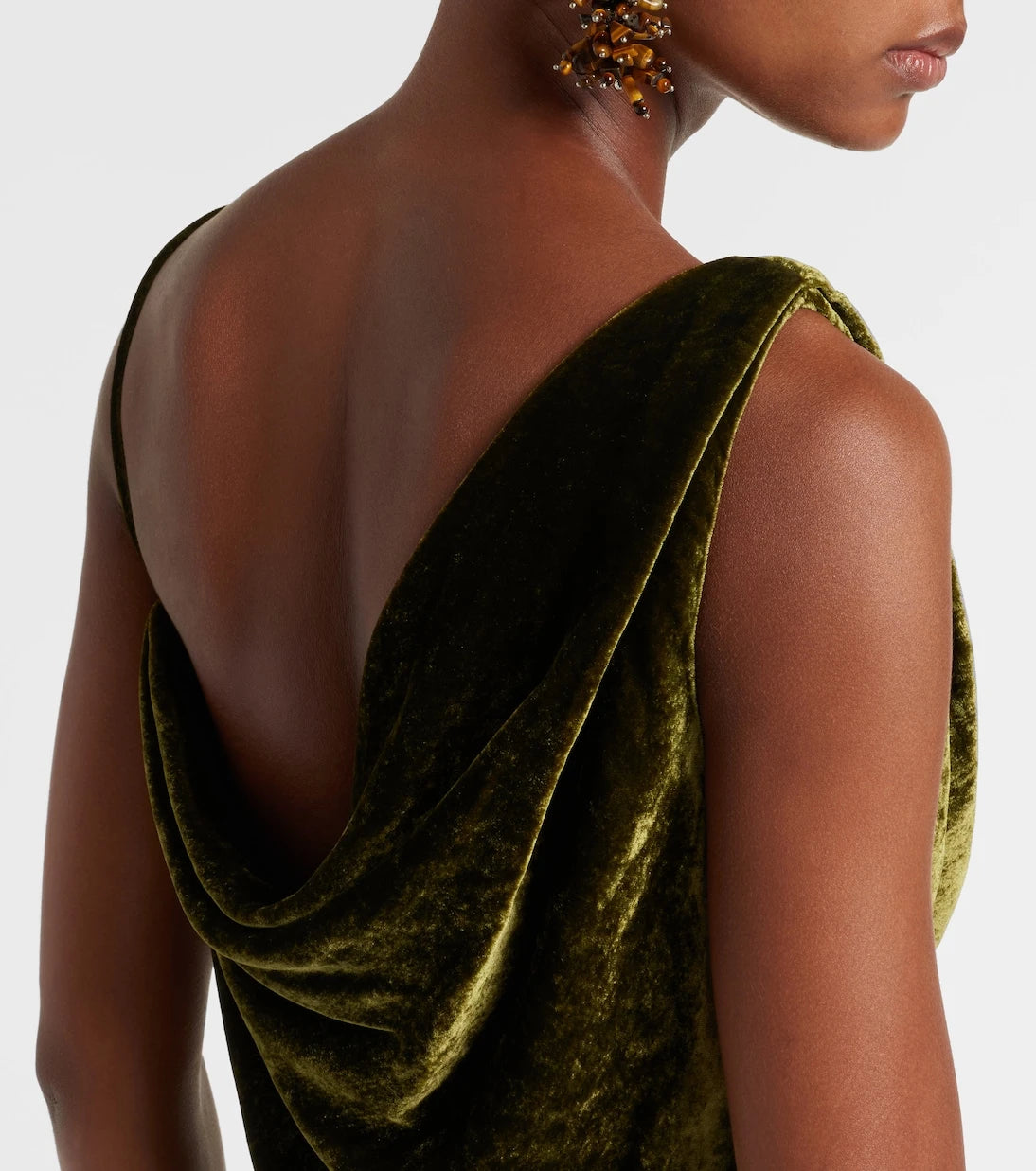 Dries Van Noten - Draped velvet top