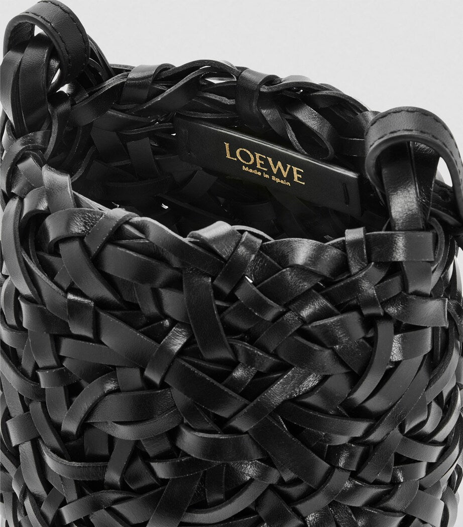 LOEWE Black Small Leather Nest Bag
