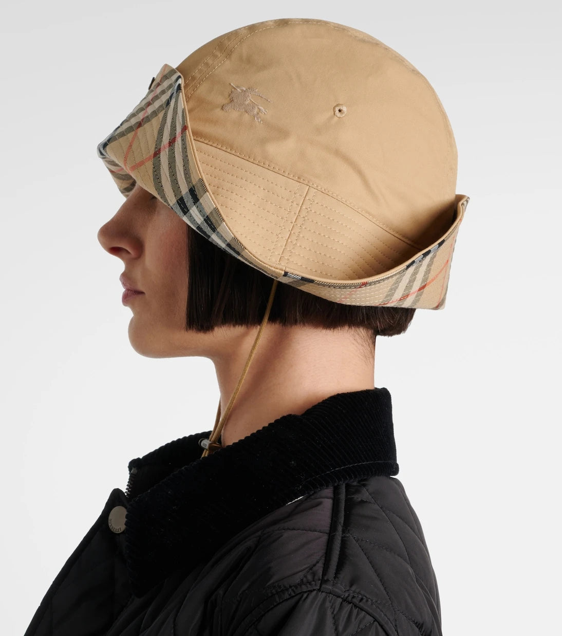 Burberry - Burberry Check gabardine hat