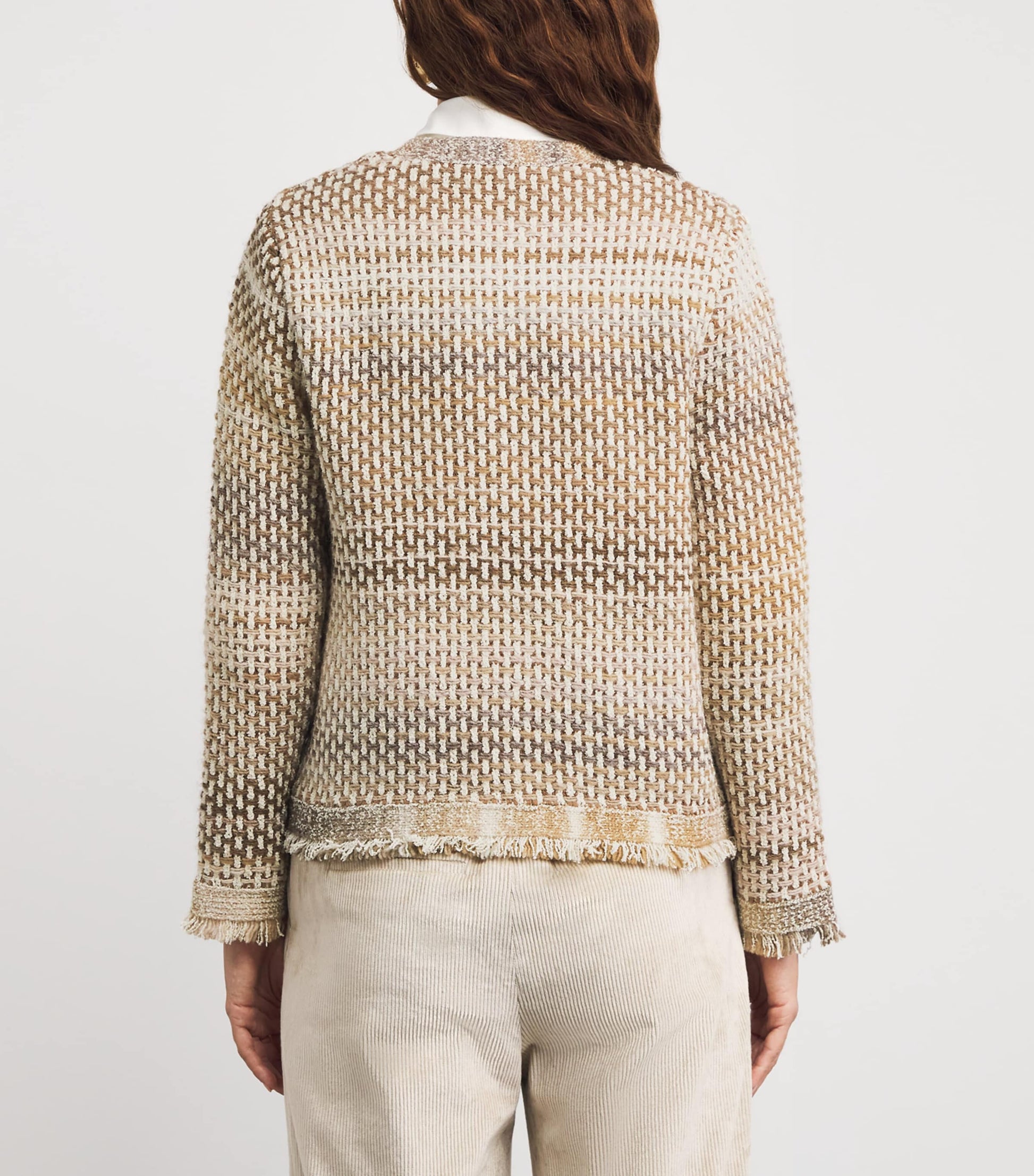 Beige Knitted Sariyah Jacket