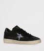 Golden Goose Black Suede and Swarovski Crystal Ball Star Sneakers
