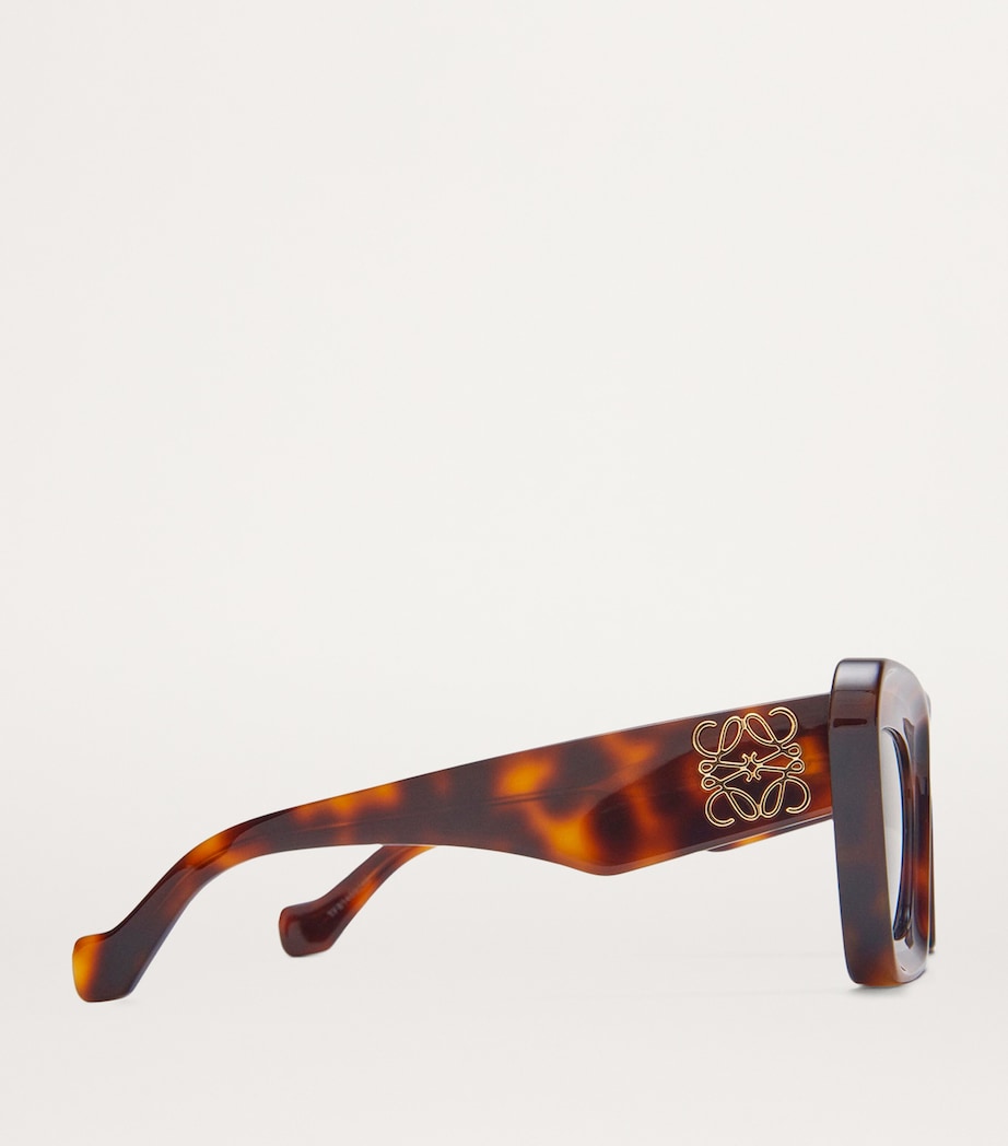 LOEWE Brown Bevelled Cat Eye Sunglasses