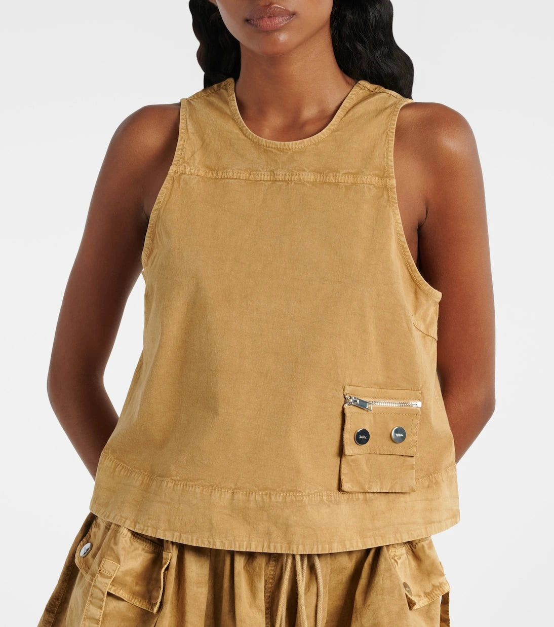 Ganni - Cotton-blend top