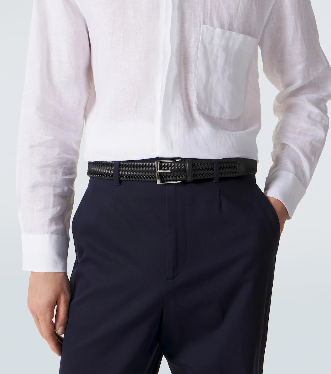 Rubinacci - Braided leather belt