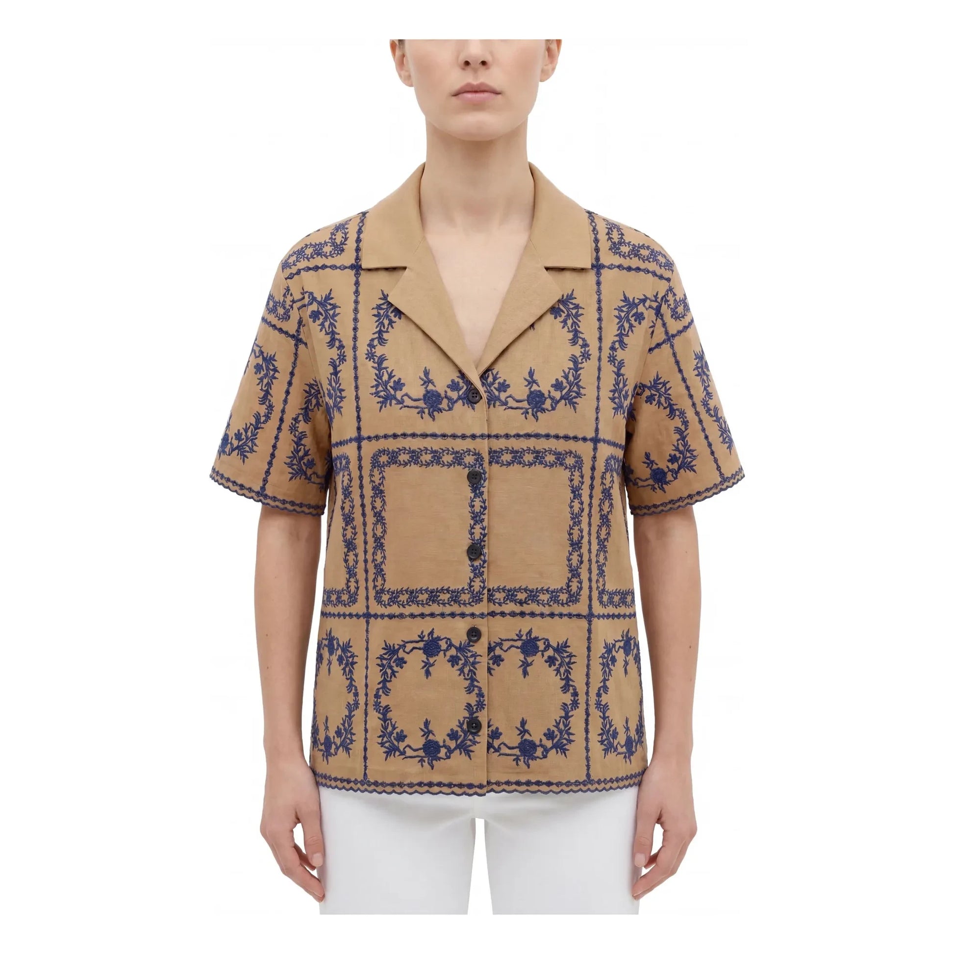 Hod - Claudel Cotton shirt | Royal blue