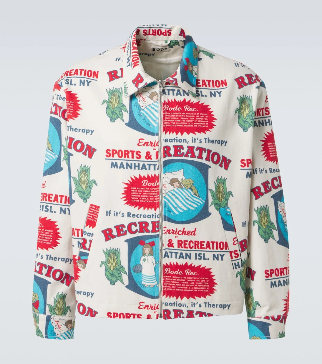 Bode - Enrichment printed cotton jacket