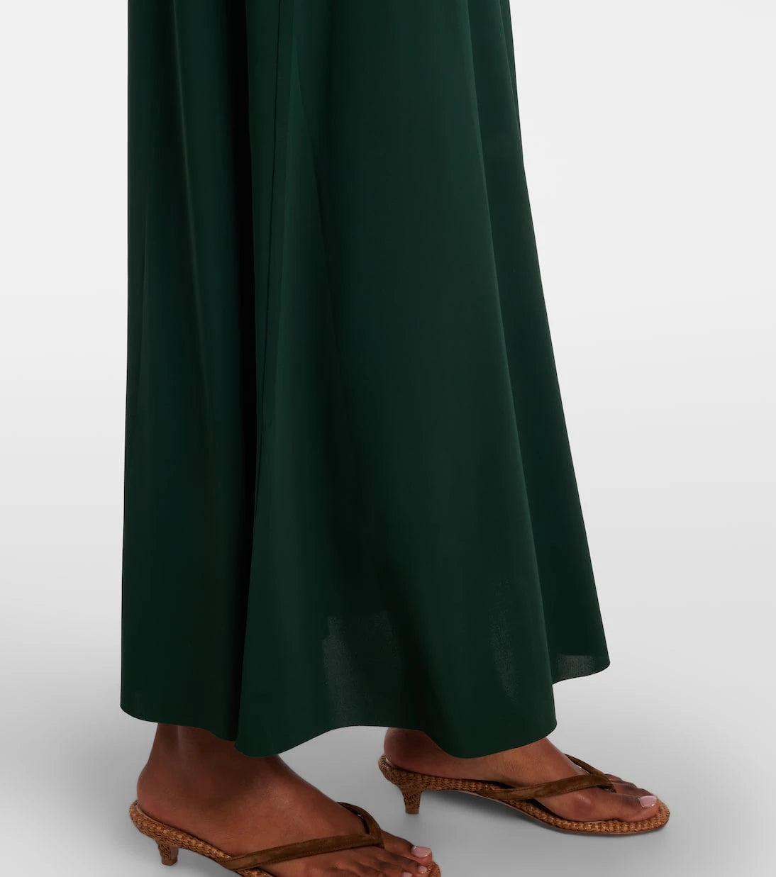 Eres - Scene mesh-trimmed jersey maxi dress
