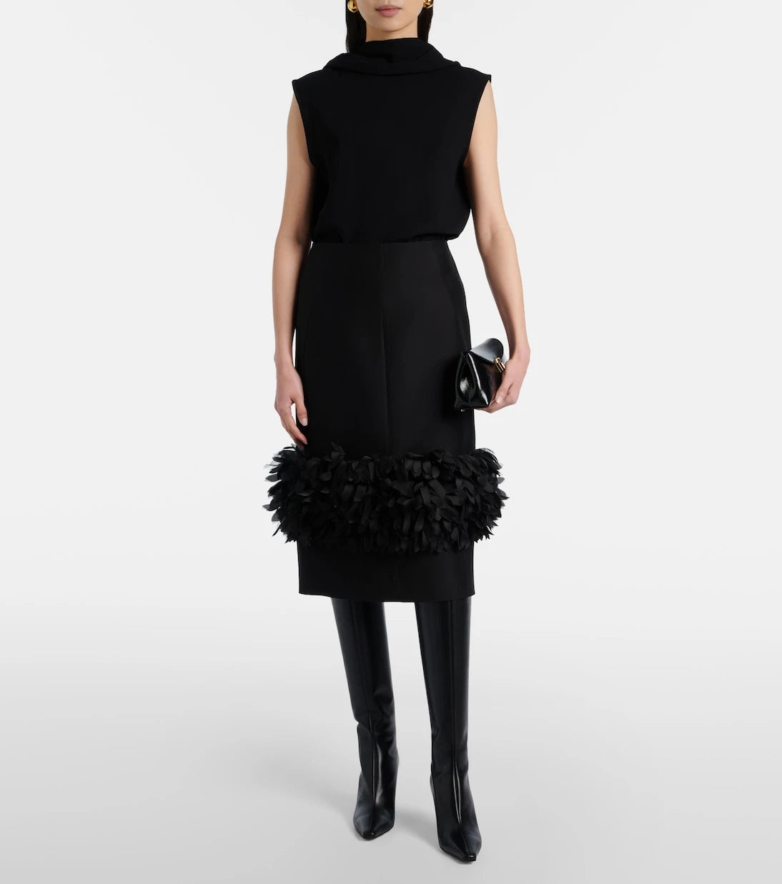 Jimmy Choo - Agathe 85 leather knee-high boots