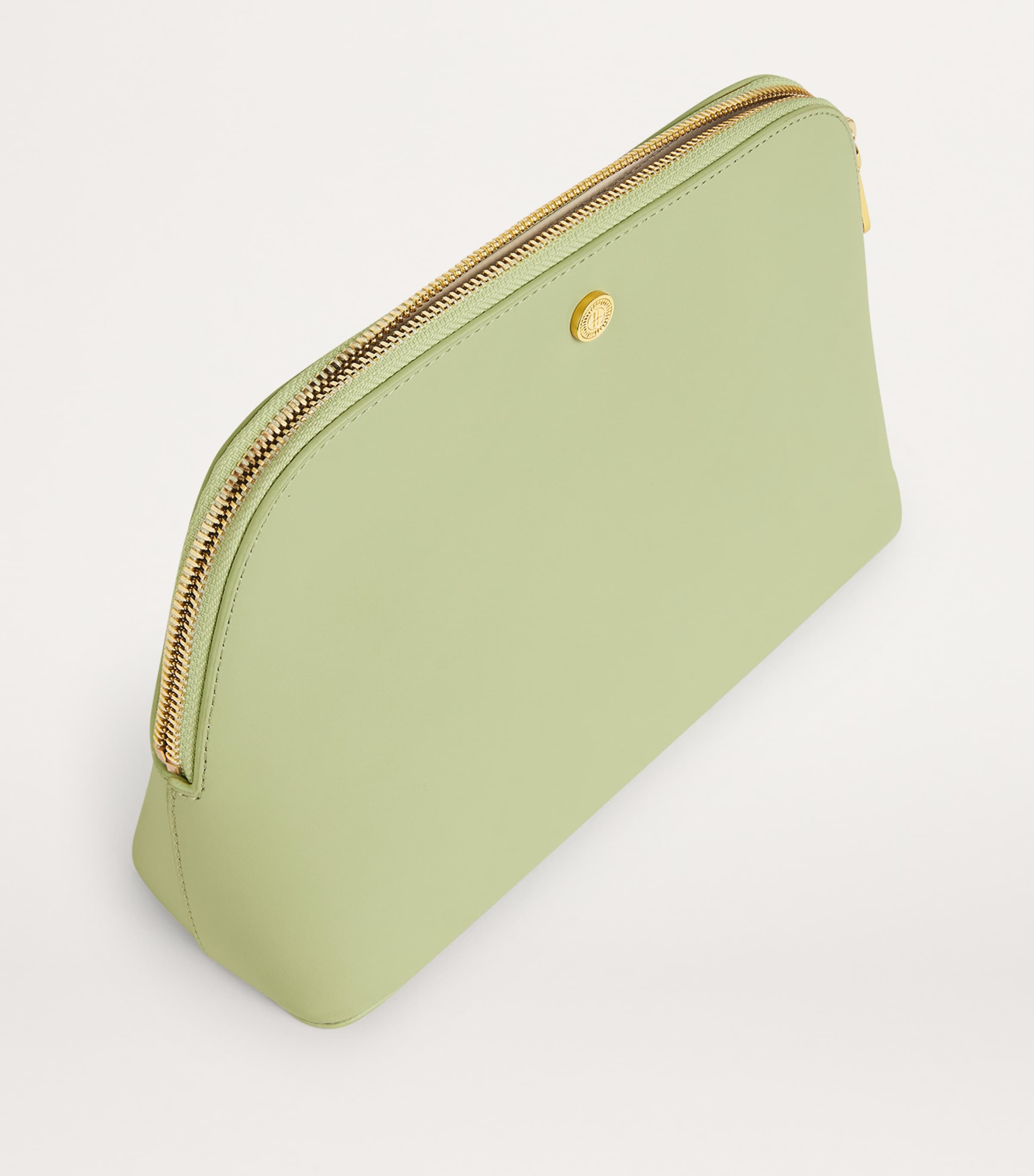 Large Leather Cosmetics Bag