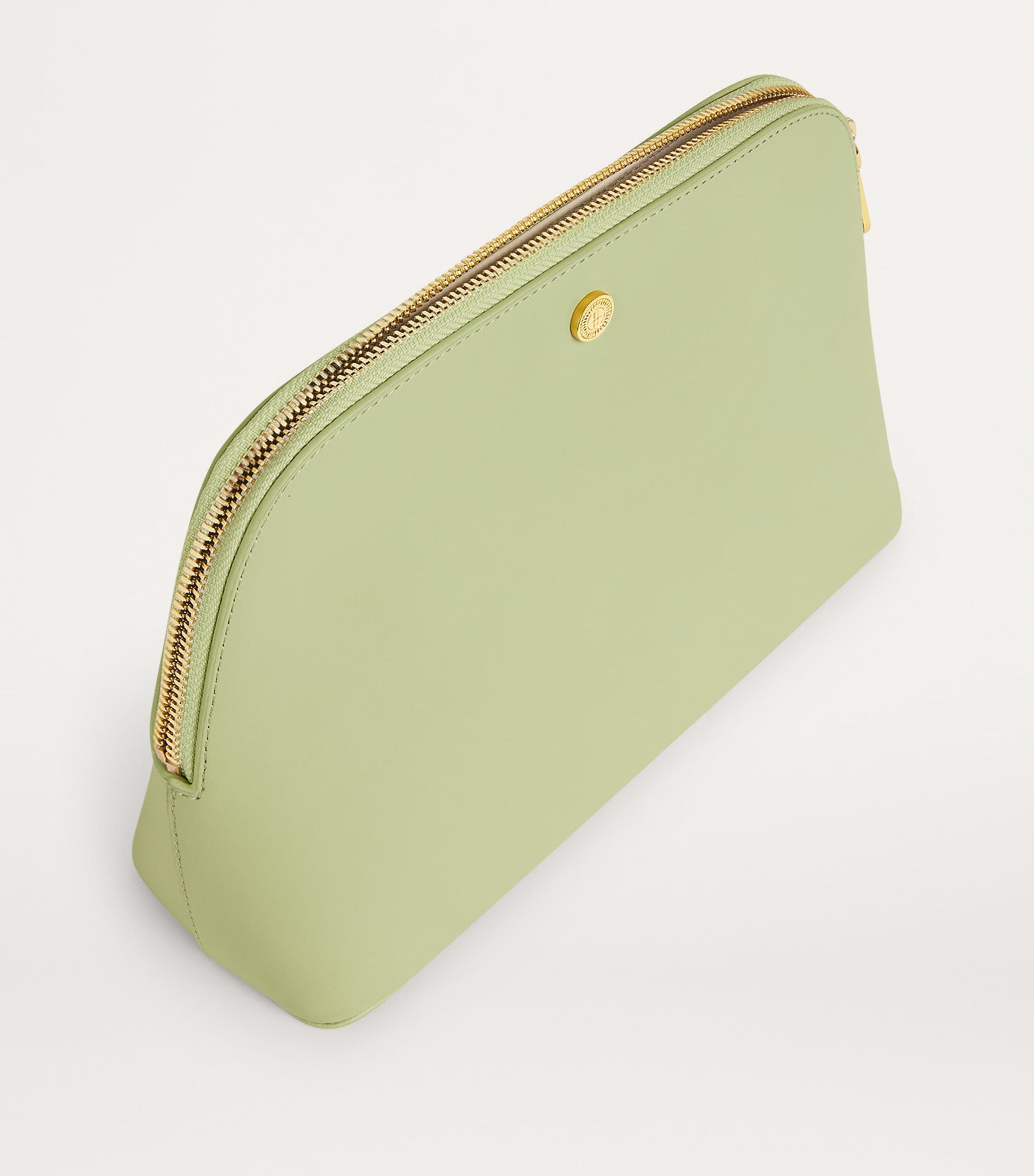 Large Leather Cosmetics Bag