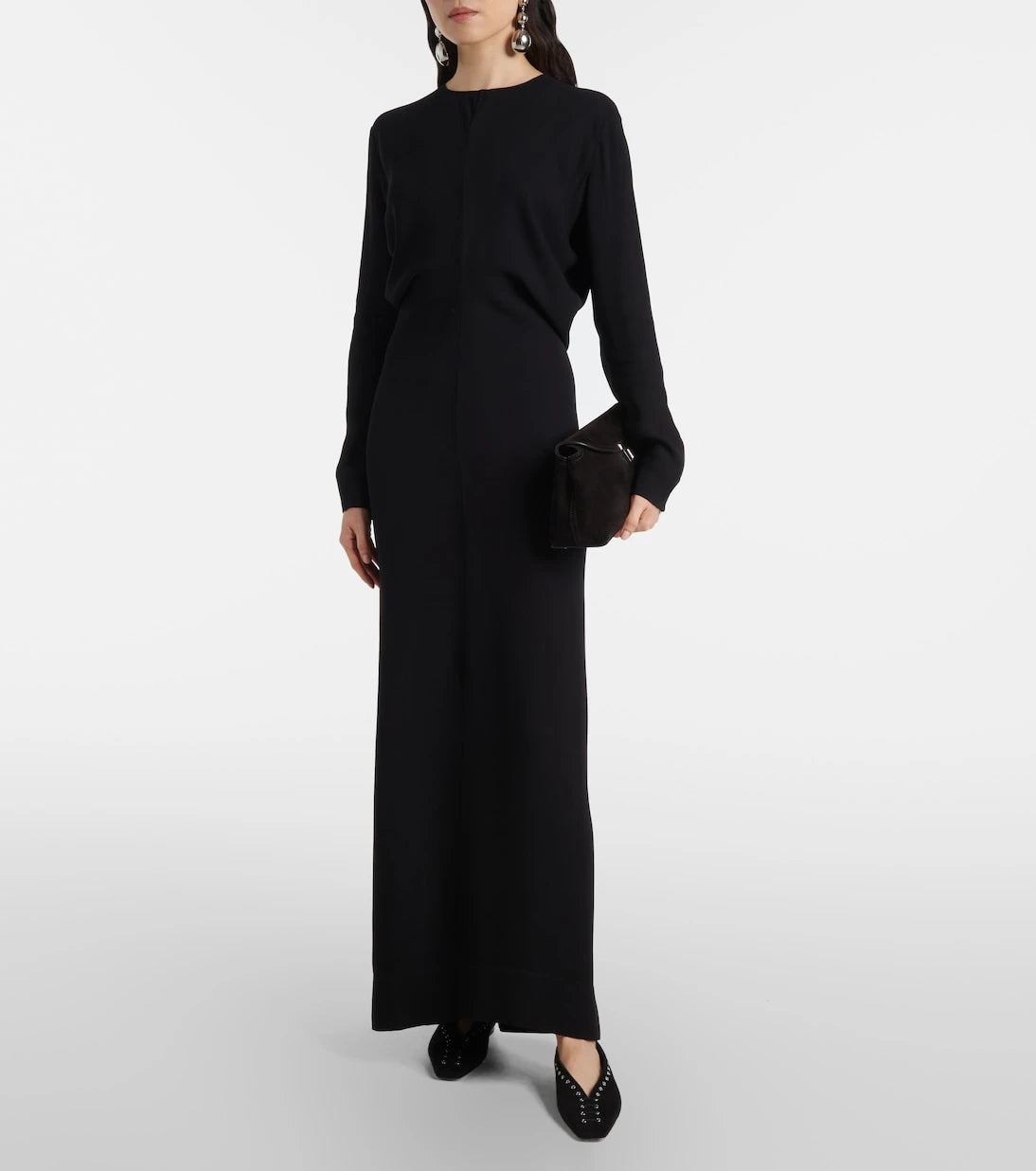 Toteme - Draped cady maxi dress