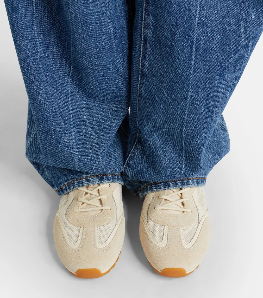 Tory Burch - Field suede and leather-trimmed sneakers