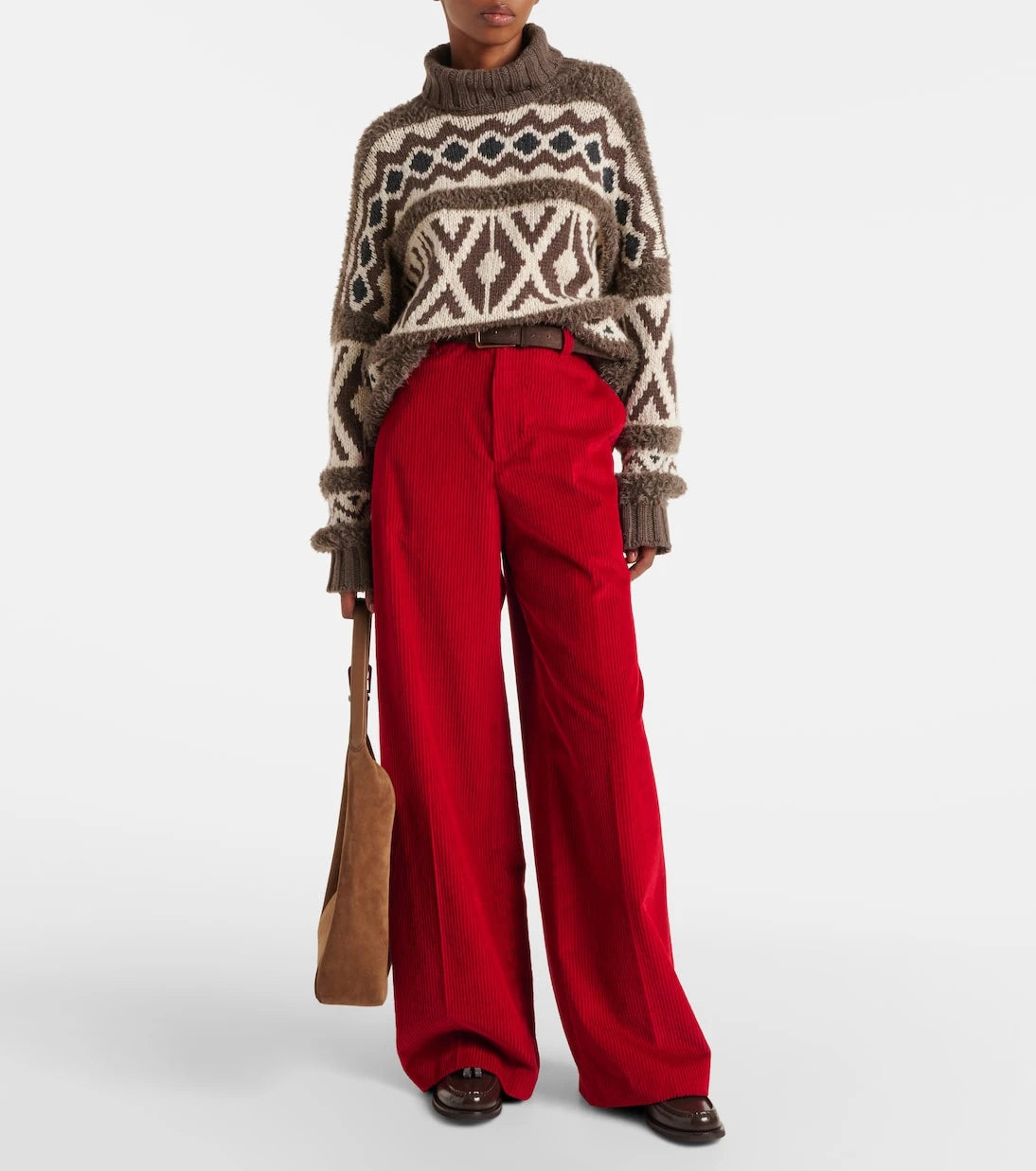 Brunello Cucinelli - Wool jacquard turtleneck sweater
