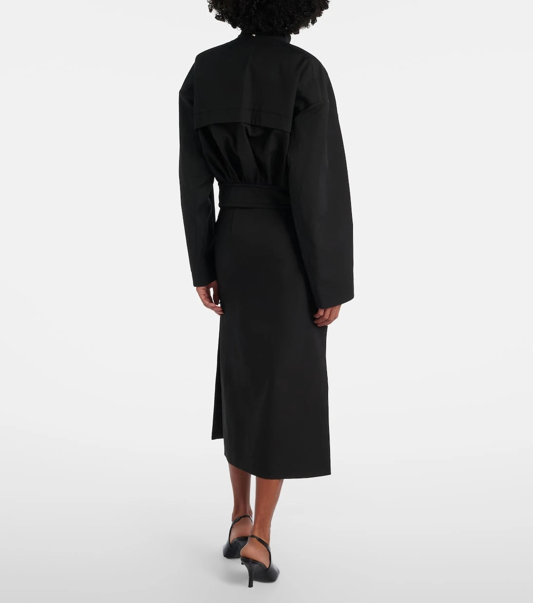 Sportmax - Velo cotton pencil skirt