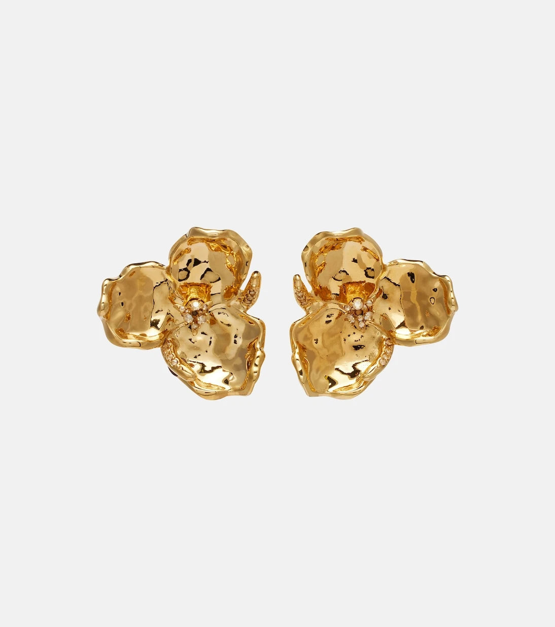 Oscar de la Renta - Blossom crystal-embellished earrings