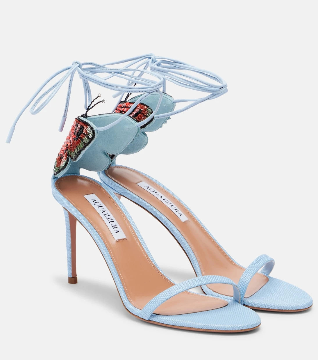 Aquazzura - Papillon D'Amour embellished sandals