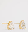Yellow Gold and Diamond Pear Stud Earrings (1.00ctw)