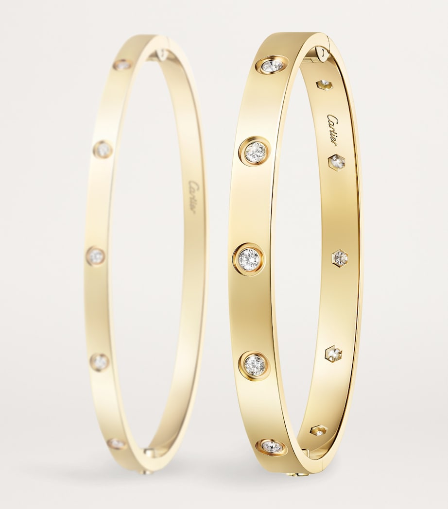 Yellow Gold and Diamond LOVE Bracelet