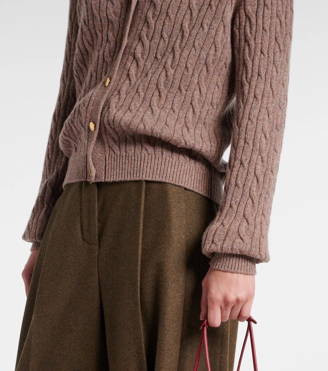 Loro Piana - Treccia cable-knit cashmere cardigan