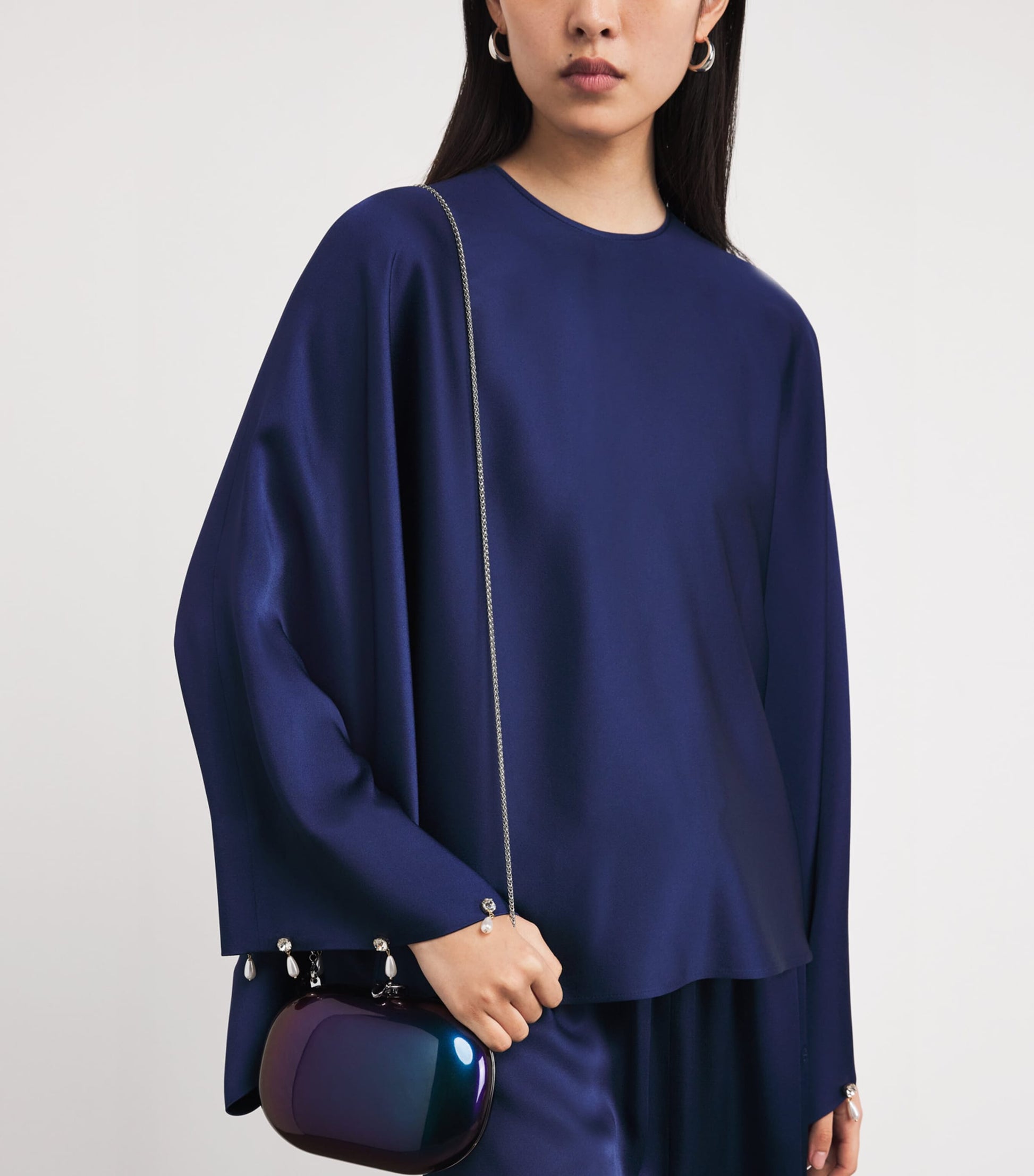 Oval Elina Clutch Bag