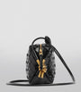 Bottega Veneta Black Mini Leather Loop Camera Bag