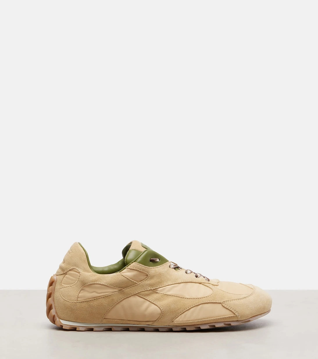 Bottega Veneta - Orbit Flash suede-trimmed sneakers