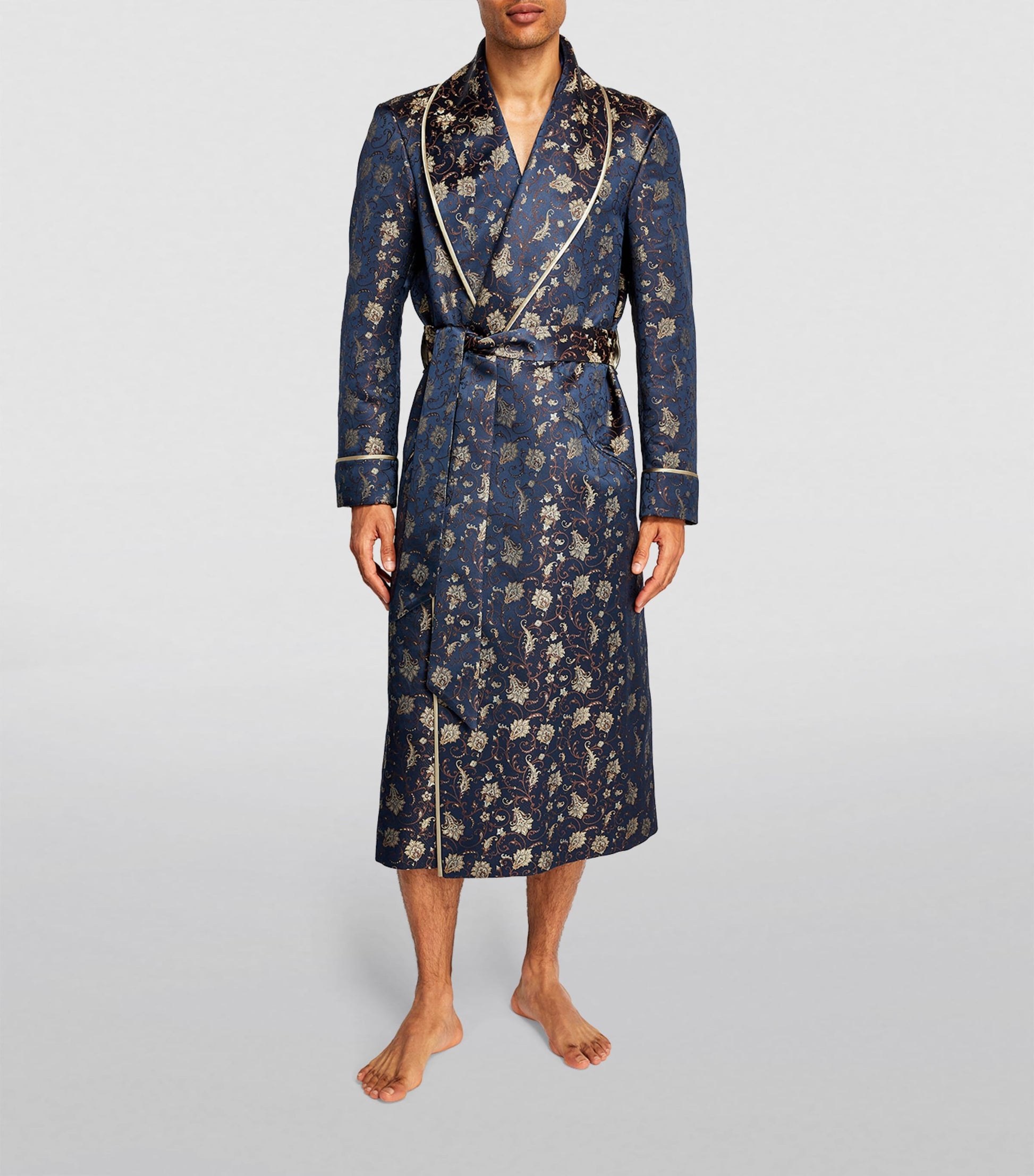 Silk Paisley-Jacquard Robe