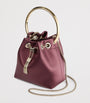 Jimmy Choo Burgundy Satin Bon Bon Top-Handle bag