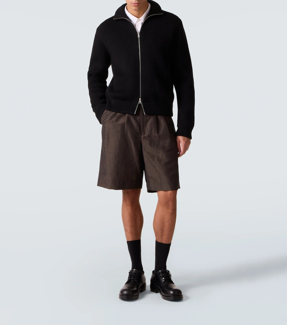 Maison Margiela - Virgin wool zip-up cardigan
