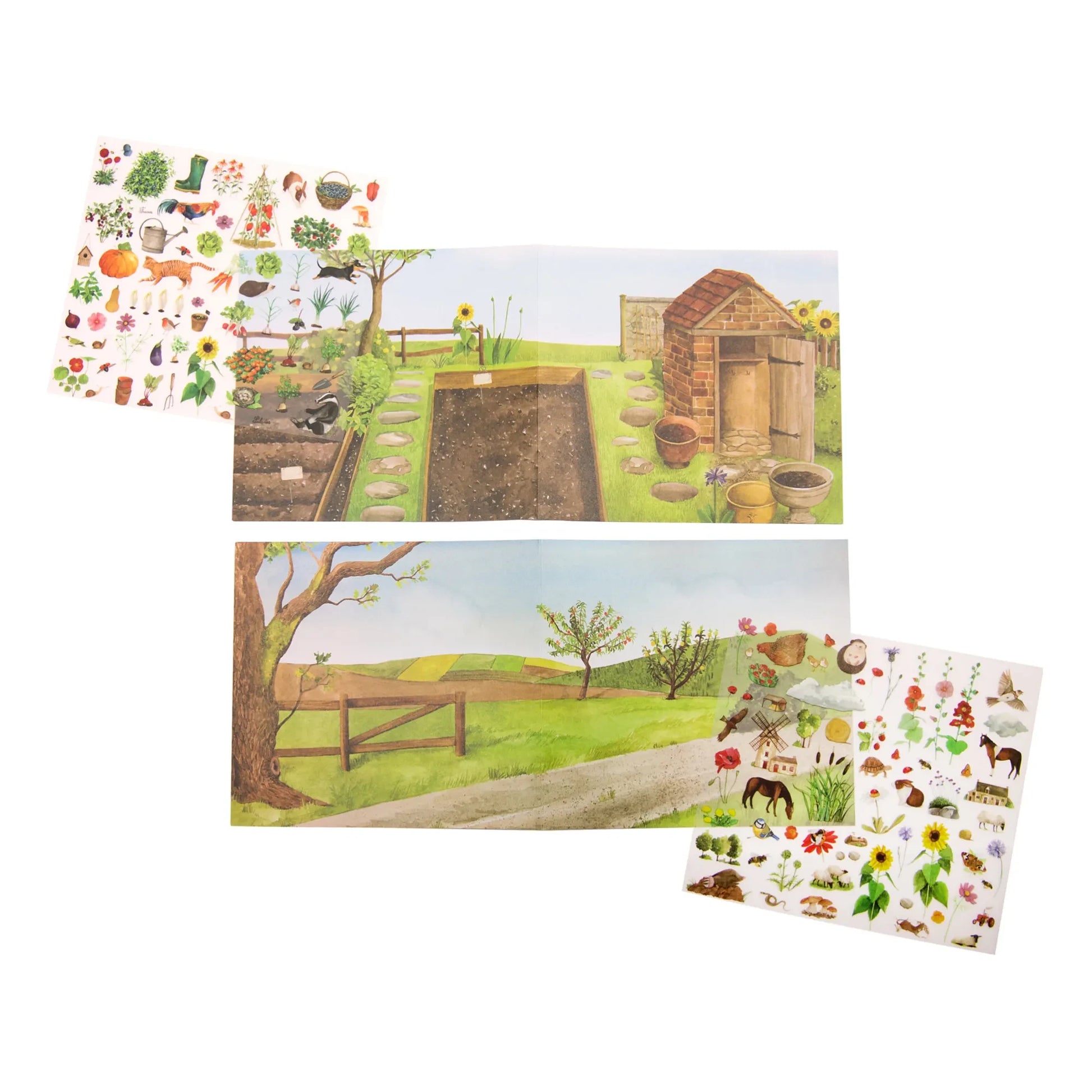 Moulin Roty - Garden Rub-On Transfers