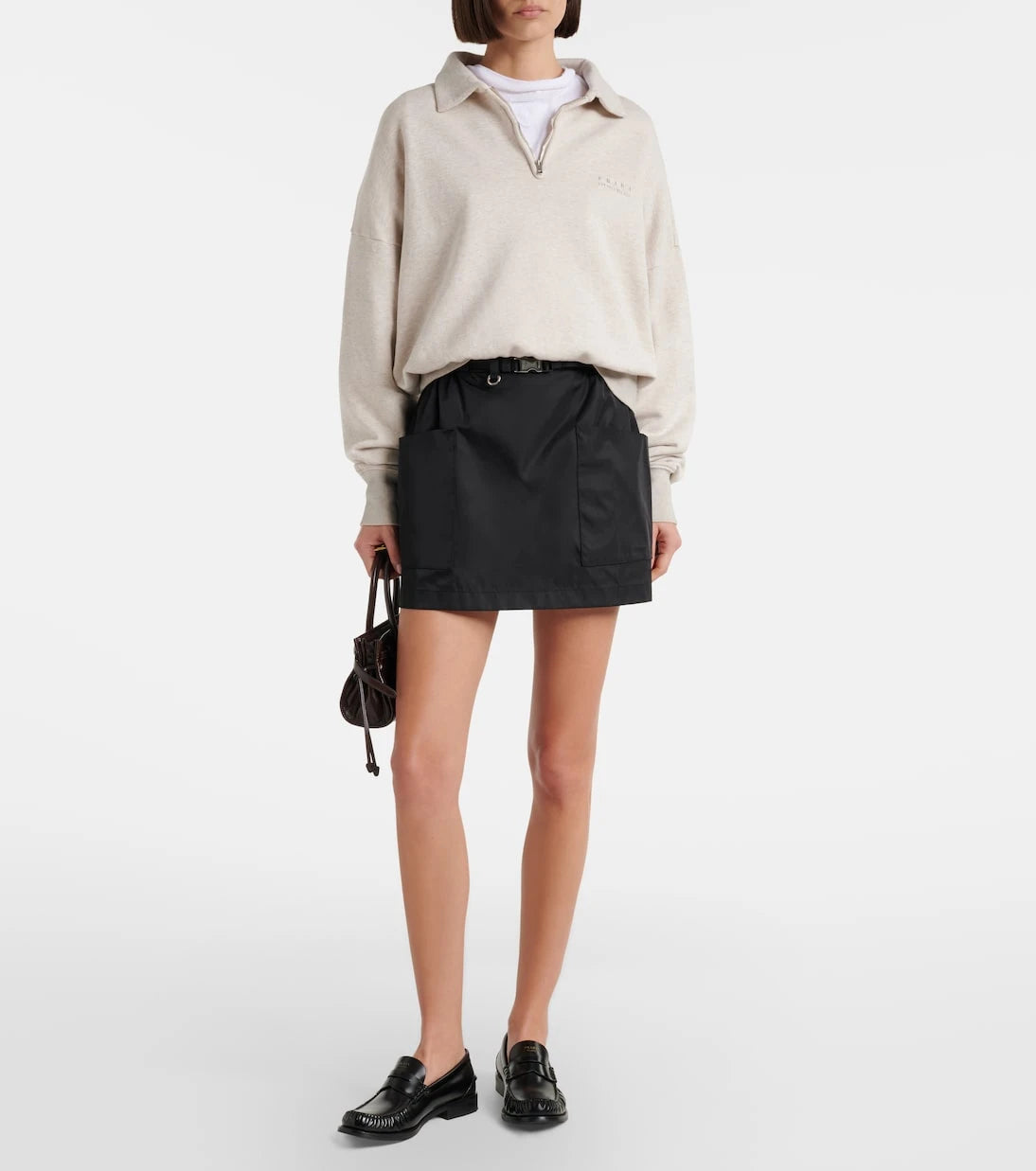 Prada - Re-Nylon kemerli mini etek