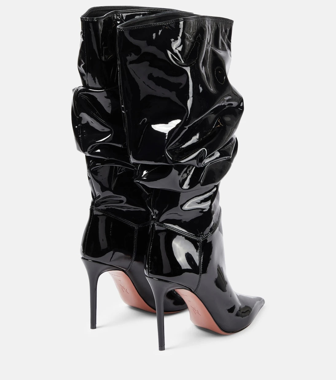 Amina Muaddi - Jahleel 95 latex ankle boots