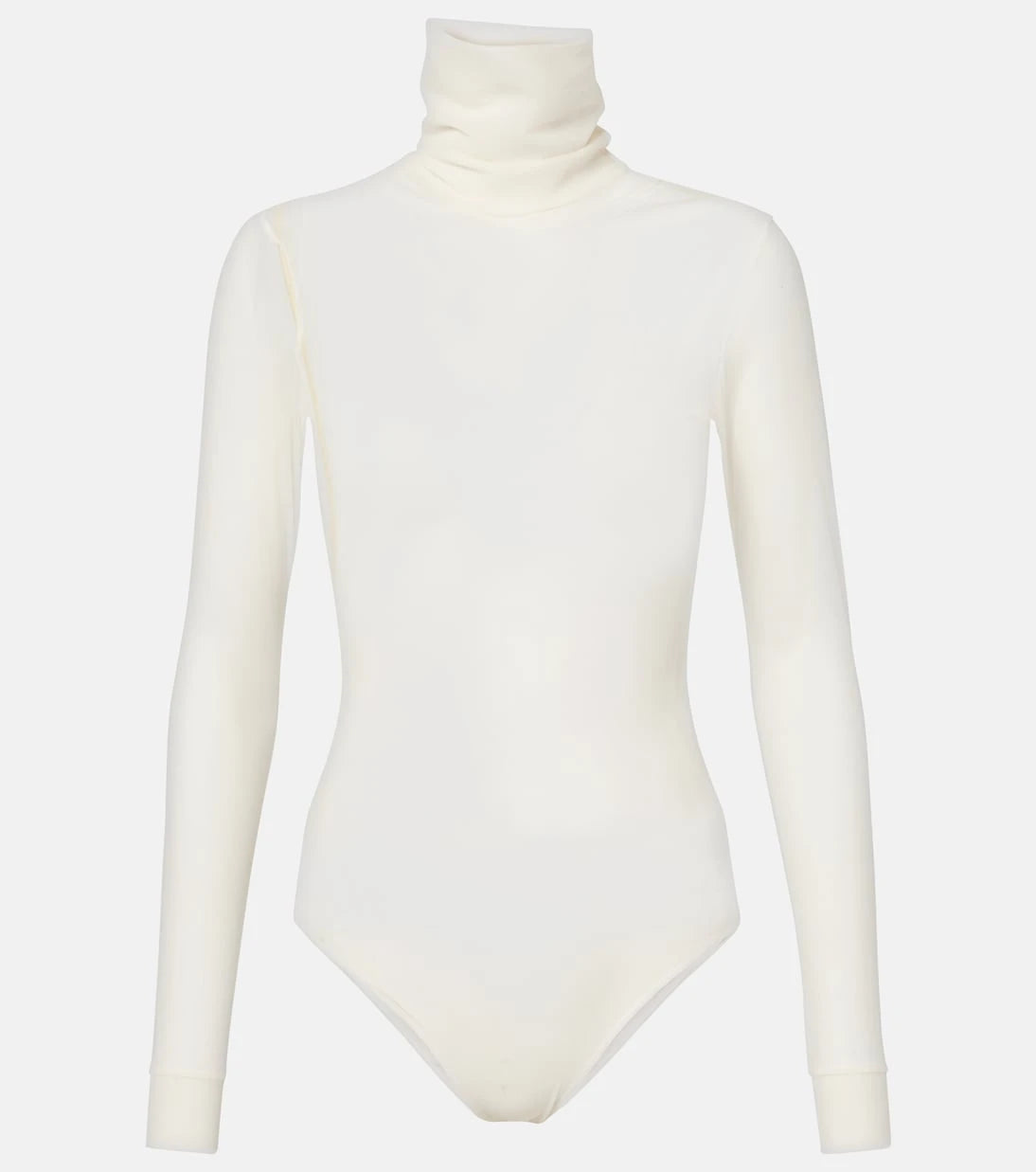 Maison Margiela - بودي سوت بياقة مدورة