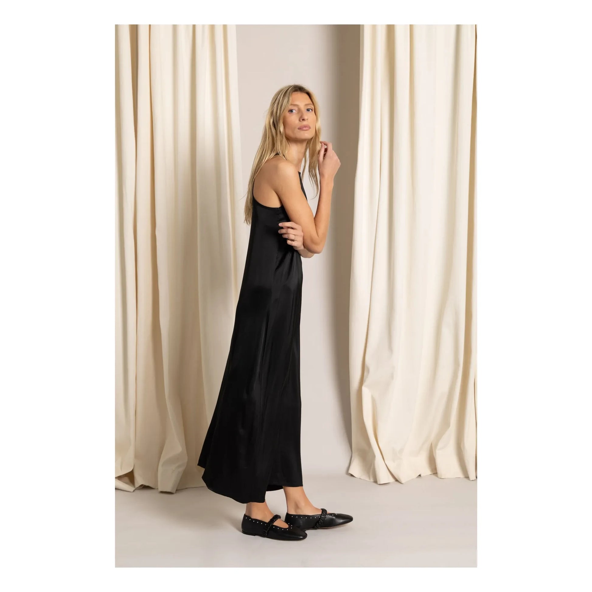 Smallable Woman - Zelie Satinée Dress | Black