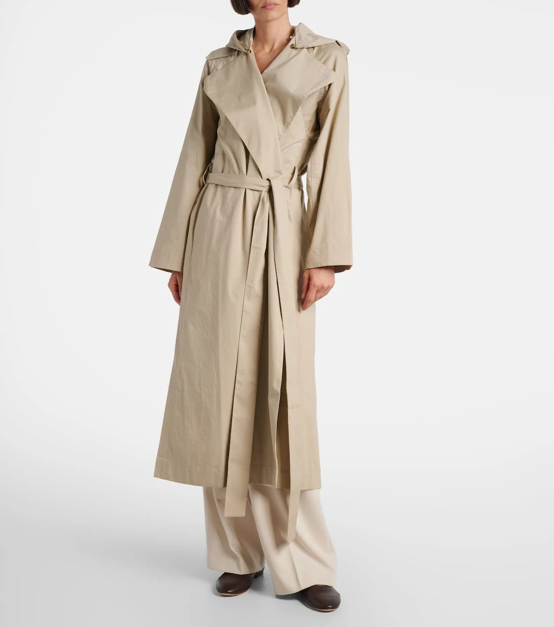 Aya Muse - Cotton gabardine trench coat
