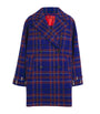 MAX&Co. Blue Wool-Blend Check Pea Coat